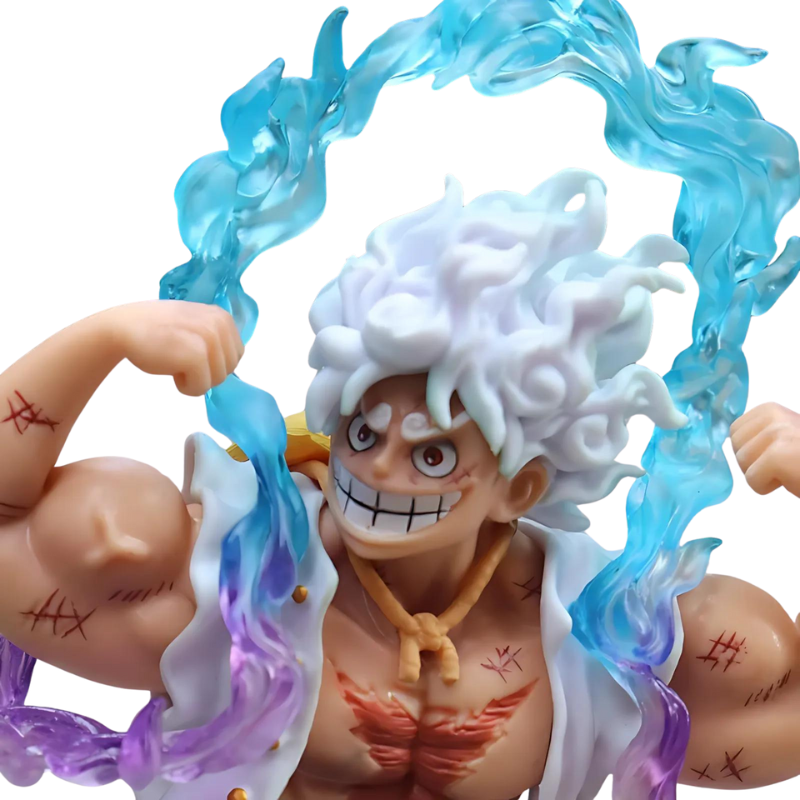 Figurine One Piece - Luffy Gear 5 Musclé 13 cm