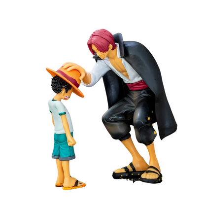 Figurine One Piece - Luffy x Shanks 18 cm
